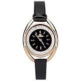 Longqi - Reloj de cuarzo suizo con correa de cuero, impermeable,con una resisten