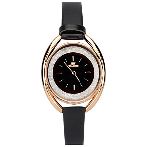 Longqi 30M Waterproof Women Quartz Watch with Leather Strap Swiss Wristwatches