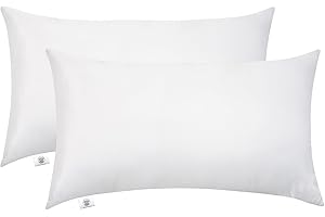 Makimoo Kopfkissen 2er Set 30 x 50 cm, Kissen für Bett und Dekokissen, Polyester Innenkissen Füllkissen for Sofakissen Zierkissen