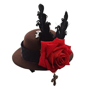 GRACEART Steampunk Mujeres Mini Parte Superior Sombrero