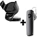 Produktbild Original Lanboo® KFZ LKW PKW Auto Car Holder Carkit Halter Autohalterung + Bluetooth V4.1 Headset Musik Music Kopfhörer Ohrhörer Hörer mit Mikrofon und Multipoint Technologie Für Huawei P10, P10 Lite, P9, P9 Lite, P8, P8 Lite