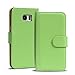Produktbild Conie Schutzhülle kompatibel mit Samsung Galaxy Note 7, Grüne PU Lederhülle Klapphülle Etui Tasche mit Kartenfächer