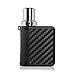 Produktbild E Shisha Box Mod Set,E-Zigarette 35W Starterset,Elektrische Zigaretten mit Top Refill 0.75ohm/2.0ml Verdampfer Tank, 20350 Integriertem Batterie,Cigs Ohne Nikotin und E-liquid(carbon black)