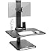 Produktbild Duronic DM05D14 Workstation / 65 cm Stand-Up Arbeitsplatz für Monitor/Tastatur/Maus/Notizen mit eingebauter Displayhalterung - Höhenverstellbar