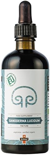 Goba Organic Reishi Mushroom extract tincture (100 ml) [Ganoderma lucidum, 100% made in EU] Tausendkraut