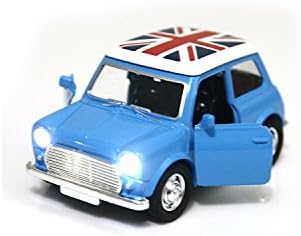 Toy Diecast Car Play Vehicles, Pull Back Action with Lights and Sounds 1:38 - iPlay, iLearn (Blue-3)