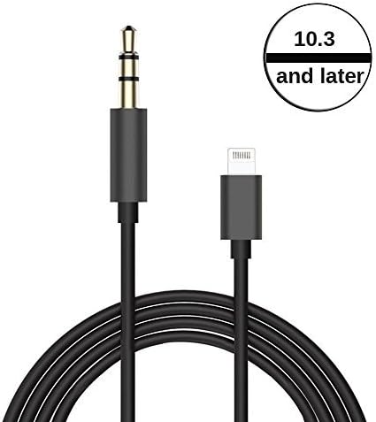 iphone 7 to 3.5 mm male aux cord,Kupx lightning to 3.5mm male to male audio aux jack adapter cable for iphone 7 7plus 6 6s 5 5s se ipad mini air pro black