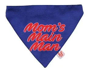 Lana Paws Mom's Main Man Dog Bandana/Scarf/Dog Gift (Adjustable) M-L