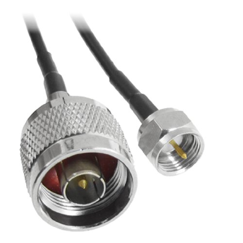 sourcingmap® F-Stecker auf N-Type Stecker (m) Adapter Pigtail Koaxialkabel 13 "