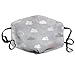 Produktbild Pattern Clouds Pink Grey Nursery Plain Anti Dust Breathable Face Mouth Mask Man Woman