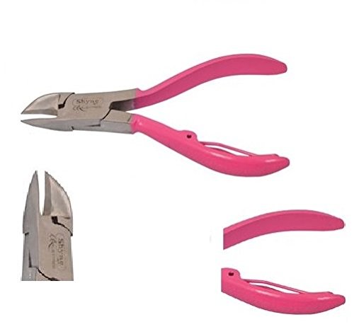 Professional Toe Nail Clipper Cutter Nippers Thick Nail Pink Gripped Handle