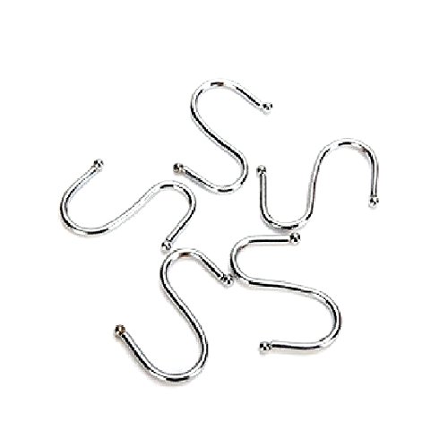 WINOMO 20ST dauerhafte s-förmige Anti-Rost Metall Kleiderbügel Metall-Haken Pothooks – Größe L (Silber) - 3