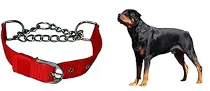 S.Blaze Durable Dog Choke Collar Large Dogs, Red