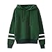 Produktbild PAOLIAN Damen Kapuzenpullover Herbst Winter Langarm Pullover Hoodie Sweatshirt Tops Bluse (S, Grün)