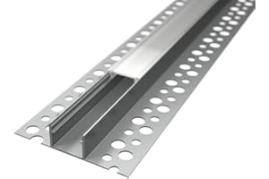 styriaLUX 3 x 200 cm (6 m) LED Aluminium Flush-Mounted Drywall Profile Z5713 Including Cover Opal Matt 2000 mm LED Rail