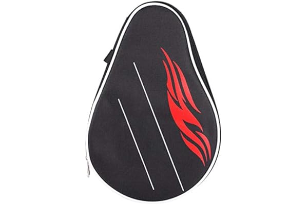 Housse de Raquette de Tennis de Table, Sac de Raquette de -Pong avec Pochette à Balles, Sac de Paddle Pong, étui de Tennis de Table, Organisateur de 1 Raquette de Tennis de