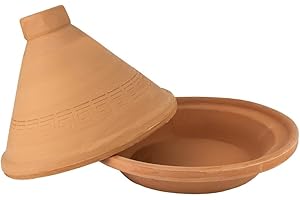 SAHARASHOP Tajine Ø 34 cm Casablanca Tontopf für schonendes Kochen und Garen