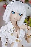 pullip wig size leeke Custom made,Hand Made design Tita-Doremi Ball-jointed Doll BJD Perücke Puppen Haarteil Für 1/3 8-9 inch Dollfie Volks Pullip Blythe Obitsu60 SD13 17 DOD DDM DDL DD AOD ICY JECCI Luts AE DZ Dal Doll White toy Head Wig Hair 1/3 8-9 inch 22-24cm (Perücke Nur,Keine Puppe )