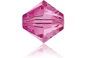 Toupie 4 mm Swarovski rose x10