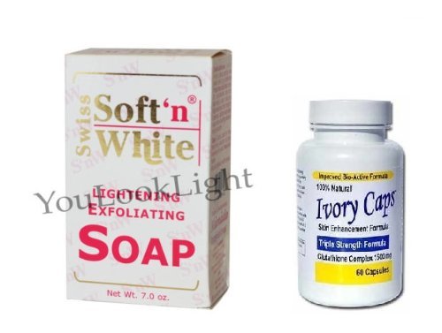 Ivory Caps Skin Whitening Lightening Pills 1500mg Soft N White | Desertcart  Botswana