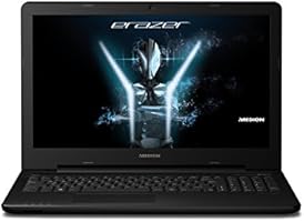 Medion Erazer P6661 39,6 cm (15,6 Zoll) Notebook mit mattem Full-HD Display (Intel Core i7 6500U, 8GB RAM, 512GB SSD, NVIDIA GF GTX950M, DVD RW, 9,5 mm, Win 10 Home) schwarz
