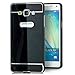 Produktbild Saxonia Samsung Galaxy A5 (2014) Hülle Aluminium Case Schutzhülle Alu Rahmen Bumper und Back Cover | Plexiglas Rückseite Schwarz