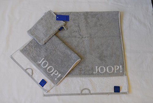 JOOP! Handtuch Classic Doubleface 1600 | 76 silber - 50 x 100