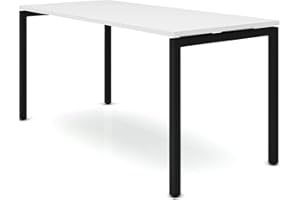 Weber Büro Tavolo professionale per riunioni, 160 x 80 cm, NOVA U 4-6 persone, colore struttura: nero