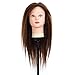 Hairdressing 98% Professional Real Human Hair 24 Inch,CoastaCloud Training Mannequin Head Hairdresser Human Hair with Clamp