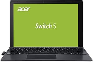Acer Switch 5 (SW512-52-5819) 30,5 cm (12 Zoll) Convertible Notebook (Intel Core i5-7200U, 8GB RAM, 256GB SSD, Win 10 Home) schwarz