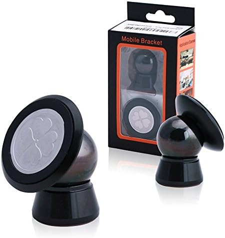 CarBesties Mobile Phone Car Stand, Mini Universal Magnetic Cell Phone Dashboard Car Mount Holder for Any Phone &amp; Mini Tablets Magnetic Cell Phone Holder for Car, Home and Office (Black)
