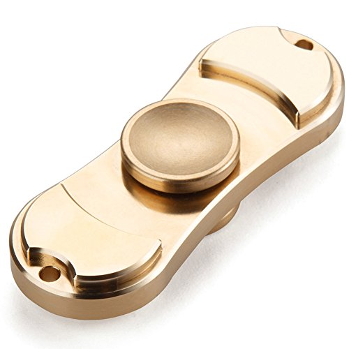 HITASION Hand Spinner Fidget Toys for Adults EDC ADHD Focus Ultra Durable High Speed 2-4 Min Smooth Spin Not Cracked(Copper)