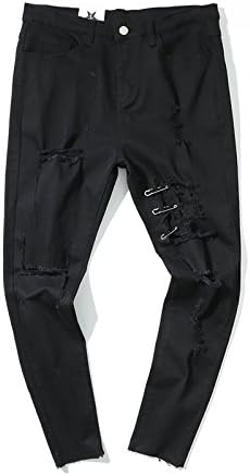 Skinny jeans, skinny jeans, nine point pants, pins, pencils, pants,black,XXL