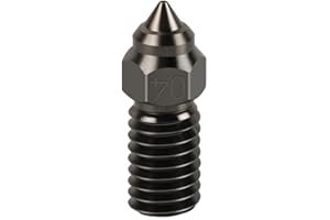 OCILENYA Applicabile a ELEGOO Neptune 4 Ugello Ottone Acciaio inossidabile temprato Ugelli da 0,4 mm Filamento da 1,75 mm Parti della stampante 3D Ugelli filettati della stampante 3D (Acciaio duro)