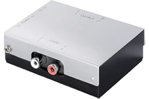 SAT-FOX Multimedia - Phono-Stereo Vorverstärker, Rauscharmer Verstärker mit RIAA-Entzerrung Pre-Amplifier