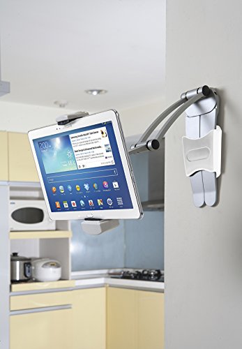 2-in-1-Küchenhalterung von CTA Digital für iPad Air / iPad mini / Surface / 7”–12″ Tablets (PAD-KMS) - 7