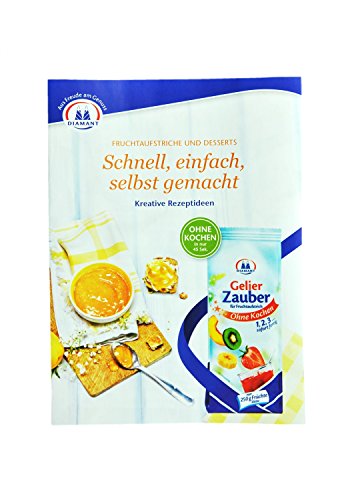 9er Set Weck Gläser 1062ml Tulpengläser, 1L Sturzgläser mit 9 Glasdeckeln, 9 Einkochringen und 18 Klammern inkl. Gelierzauber Rezeptheft von Diamantzucker - 7
