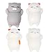 Produktbild 4 Stück Squishys Squishies Katze , Squeeze Spielzeug , Yogogo 1 Cent Artikel Exquisite Kawaii | Weihnachten | Duft Langsam Steigende Spielzeug | Handy Zubehör Dekoration | Tasche Dekoration | Geschenk (4cm Katze)
