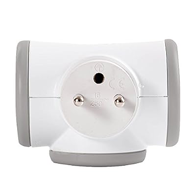 Watt and Co Multiprise sans fil avec prise rotative, 3 prises WATT&CO