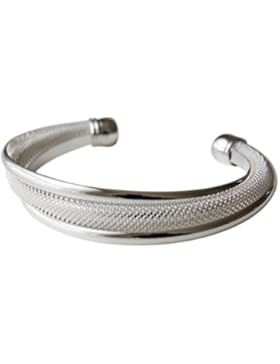 massiver offener filigraner Armreif, 925 Sterling Silber pl., Armband, Armkette, Schmuck, Geschenk für Valentinstag