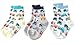 Baby Boy 3-Pack Anti-skid Cotton Socks - CREAM GREY WHITE CARS Age 6-18 Months