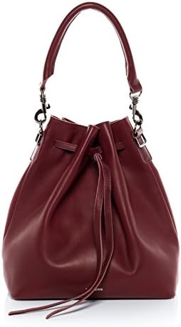 FEYNSINN® hobo bag - woman shoulder bag NIK | ladies leather bag with long shoulder strap women´s bag marsala leather | PREMIUM-QUALITY