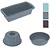 Produktbild 3er Set Silikon Kuchenform Backform Kastenform Gugelhupf Brotbackform Backen + gratis Backpinsel von der Firma VANI