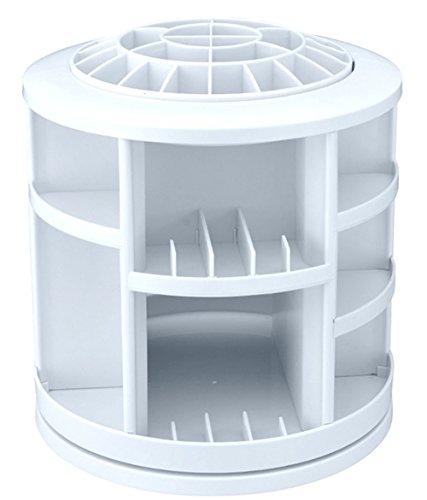 Adoraland Drehar 360 Kosmetikorganizer für Makeup,Kosmetikorganizer Weiß - 3