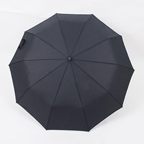 Three steps of 10 bones open and close easily. Windproof mini 10K umbrella 60cm Glass bone Teflon processing Black