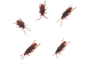 AoE Performance Set of 5 Joke Cockroaches Novelty Prank Life Like Plastic Toy Trick Bug Funny Halloween April Fools Wind Up