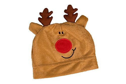 Preisvergleich Produktbild Clever Creations - Niedliche Rentiermütze - Weihnachtsmütze für Kinder & Erwachsene - Braun - Einheitsgröße
