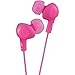 Price comparison product image JVC HAFX5PE Gumy Plus Noise Isolating Headphones - Peach Pink