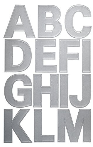 Avery Zweckform 59125  letras etiquetas  de la a a la Z 25  mm  resistente a la intemperie pantalla   30  pegatinas  color plata