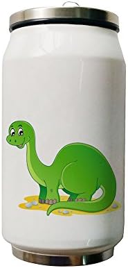 Green Dinosaur Double Layer Vacuum-Insulated Stainless Steel Water Bottle 280 ml(10 ounce)
